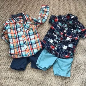 Two pairs of lands end shorts